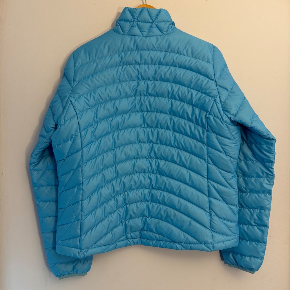 Patagonia Women Down Sweater Puffer Jacket XL Light Blue Full Zip 84682 - Picture 4 of 6